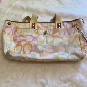 Coach scribble bag/diaper bag